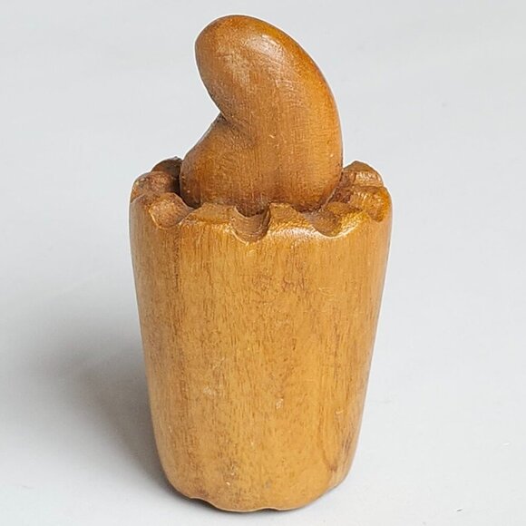 10 PC Lot Vintage Wooden Wood Fruit Vegetables Hand Carved Sweet Pea Banana - Picture 9 of 9